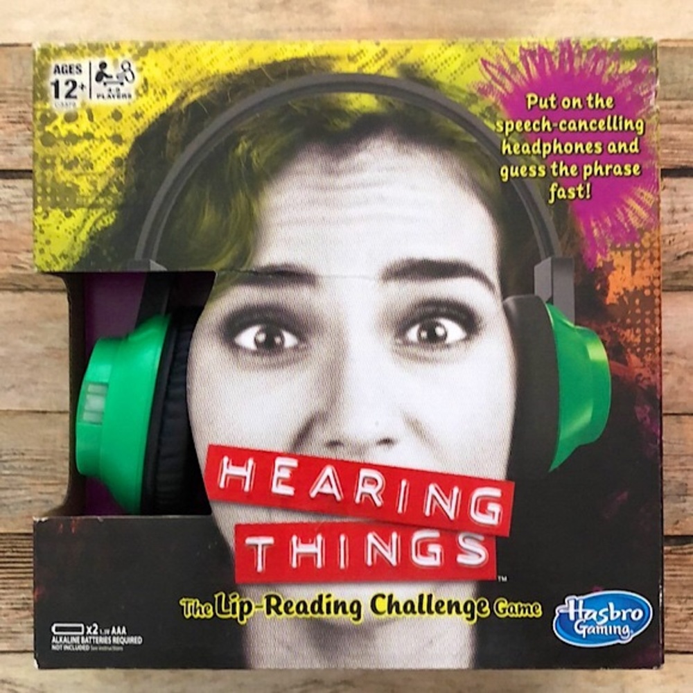 Hearing Things Lip-Reading Challenge Game | For Ages 12+. 4-8 Players.